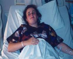 When she lived in South Africa for one year, she was contracted with malaria.